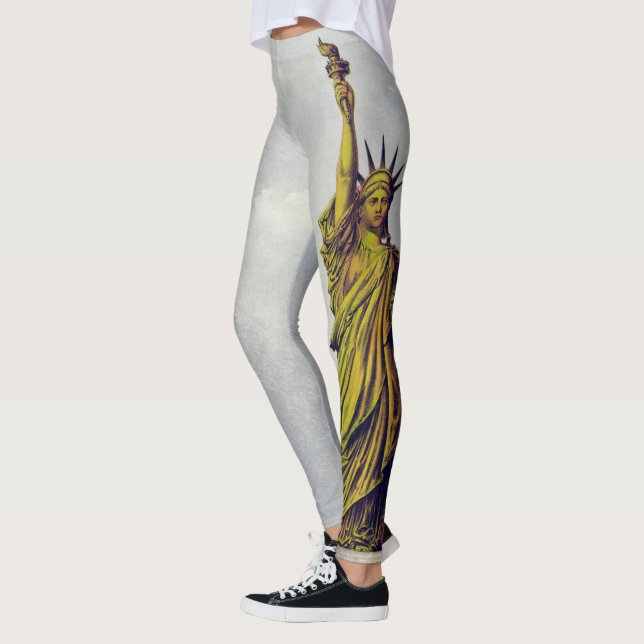 The Statue of Liberty, The Great Bartholdi Statue Leggings (Left)