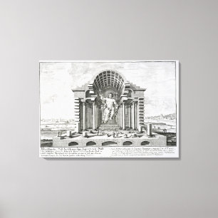 The Statue of Olympian Zeus by Phidias, plate 5 fr Canvas Print