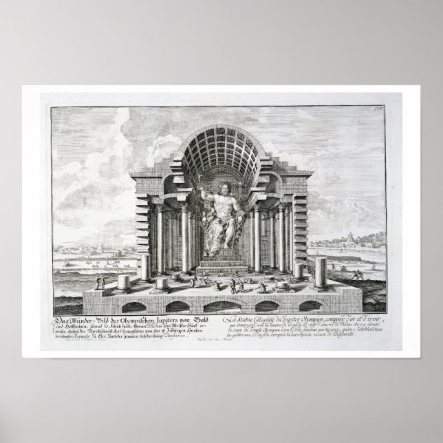 The Statue of Olympian Zeus by Phidias, plate 5 fr Poster (Front)