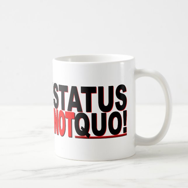 The Status is NOT Quo! Coffee Mug (Right)