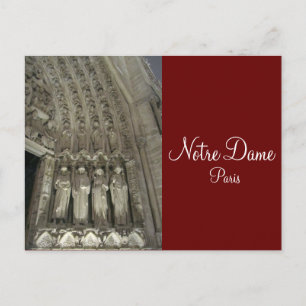 The Statutes of Notre Dame Postcard