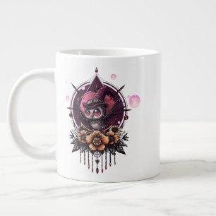 The Steampunk Owl: Guardian of Secrets. Large Coffee Mug