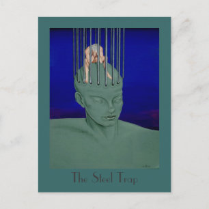 "The Steel Trap" Surreal Fantasy Art Postcard