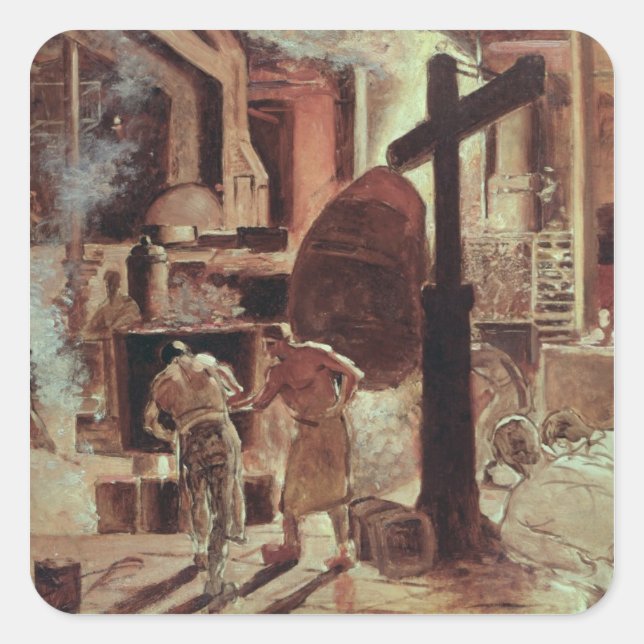 The Steelworks Square Sticker (Front)