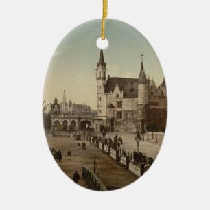 The Steen, Antwerp, Belgium Ceramic Ornament
