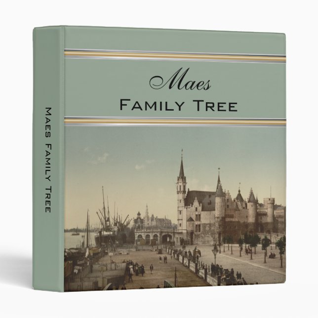 The Steen, Antwerp, Belgium Family Tree Binder (Front/Spine)