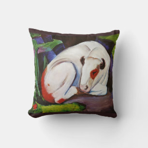 The Steer The Bull, Franz Marc Throw Pillow