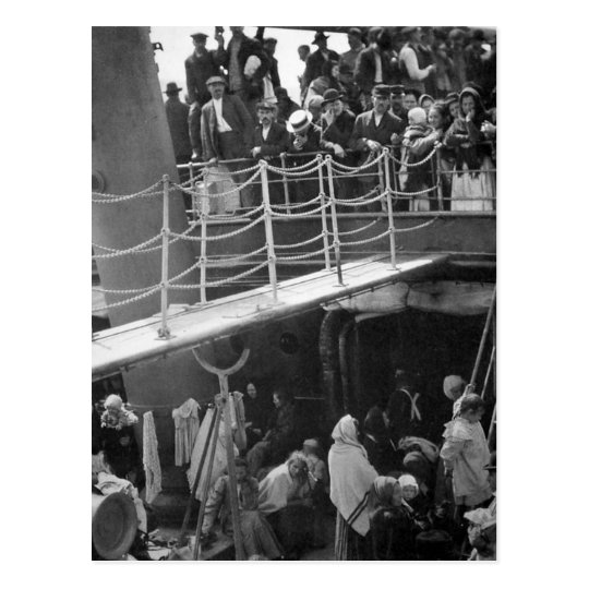 The Steerage - Immigration Ship Vintage 1907 Postcard