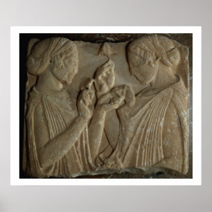 The Stele of Pharsalos depicting the glorifying of Poster