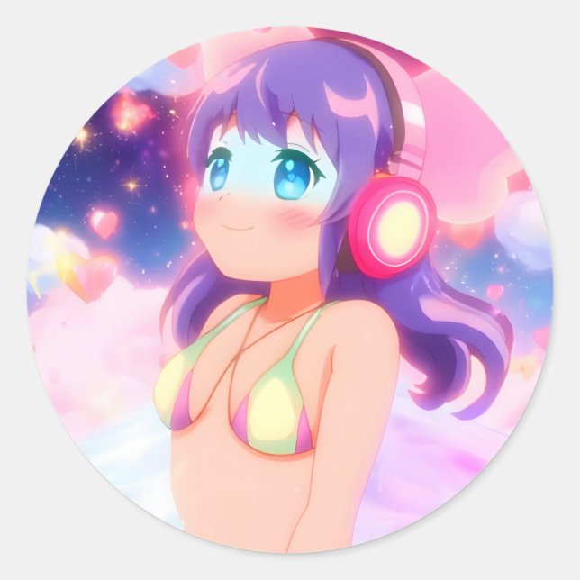 The Stellargroove Ayumi Round Sticker #03 (Front)