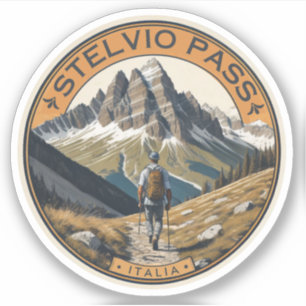 The Stelvio Pass mountain pass Italy  Switzerland 