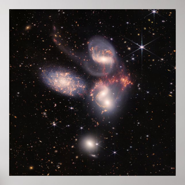 The Stephan's Quintet Galaxies | JWST Poster (Front)