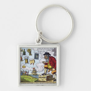 The Stepping Stone,John Bull peeping into Keychain
