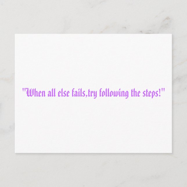 the steps postcard (Front)