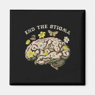 The Stigma Awareness Mental Health Problems Vintag Magnet
