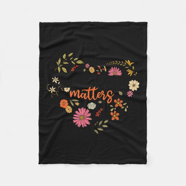 The Stigma Groovy Mental Health Problems Mental Aw Fleece Blanket (Front)