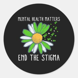 The Stigma Mental Health Awareness 1  Classic Round Sticker