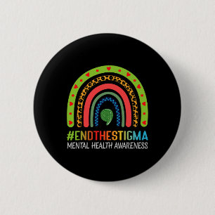 The Stigma Mental Health Awareness 2 Inch Round Button