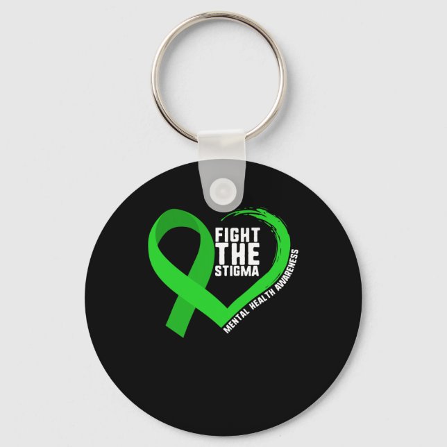 The Stigma Mental Health Awareness Depression Anxi Keychain (Front)