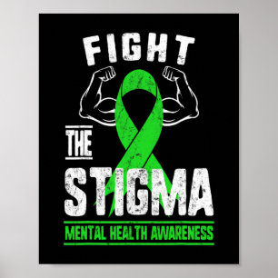 The Stigma Mental Health Awareness Depression Anxi Poster