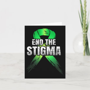 The Stigma - Mental Health Awareness Green Ribbon Card
