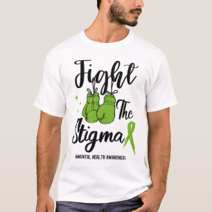 The Stigma Mental Health Awareness May Green Ribbo T-Shirt