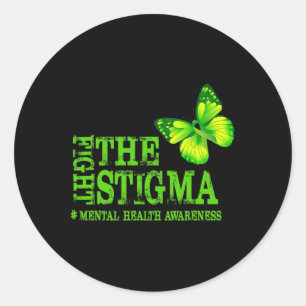 The Stigma Mental Health Awareness Month  Classic Round Sticker