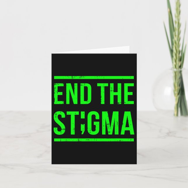 The Stigma Mental Health Awareness Warrior Counsel Card (Front)