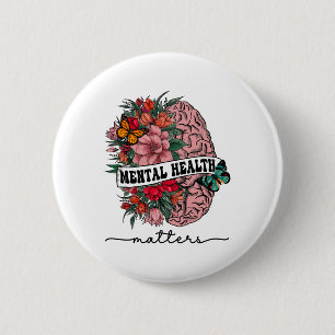 The Stigma Mental Health Problems Mental Awareness 2 Inch Round Button