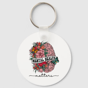 The Stigma Mental Health Problems Mental Awareness Keychain