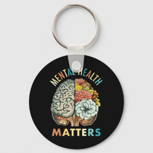 The Stigma Mental Health Problems Mental Awareness Keychain