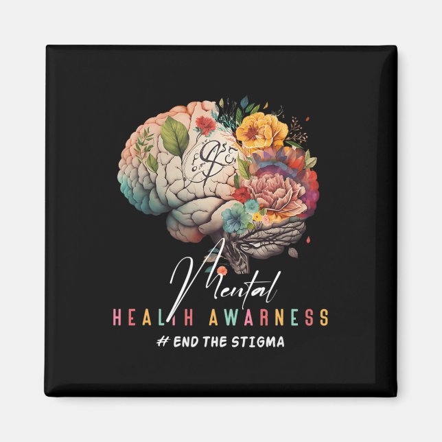 The Stigma Mental Health Problems Mental Awareness Magnet (Front)
