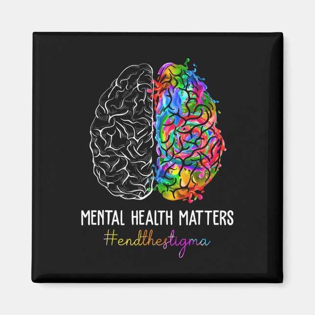 The Stigma Mental Health Problems Mental Awareness Magnet (Front)