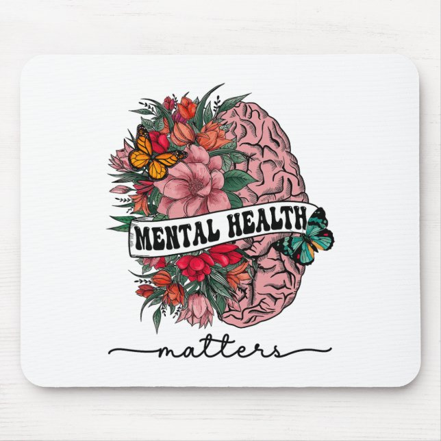 The Stigma Mental Health Problems Mental Awareness Mouse Pad (Front)