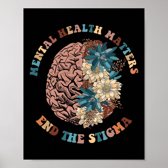 The Stigma Mental Health Problems Mental Awareness Poster (Front)