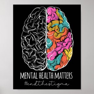 The Stigma Mental Health Problems Mental Awareness Poster