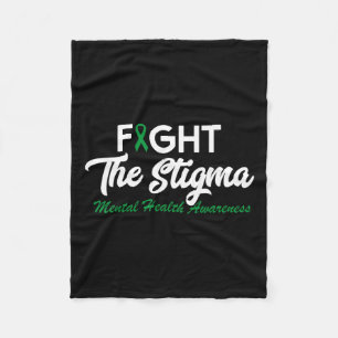 The Stigma Mental Health Problems Mental Health Aw Fleece Blanket