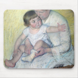 The Stocking, Mary Cassatt Mouse Pad