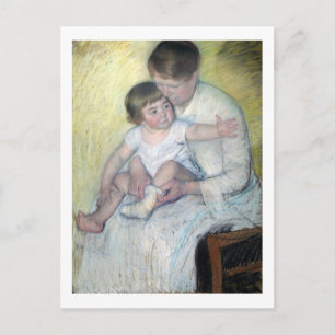 The Stocking, Mary Cassatt Postcard