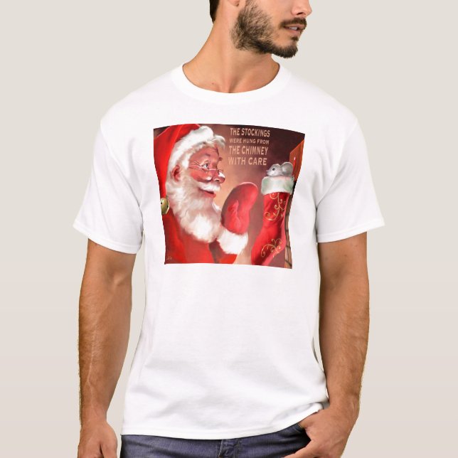 The Stockings Were Hung by the c T-Shirt (Front)