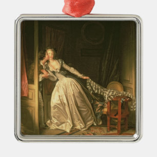 The Stolen Kiss, c.1788 Metal Ornament