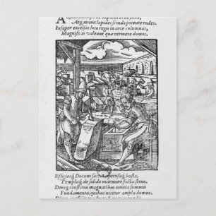 The stone-cutter postcard