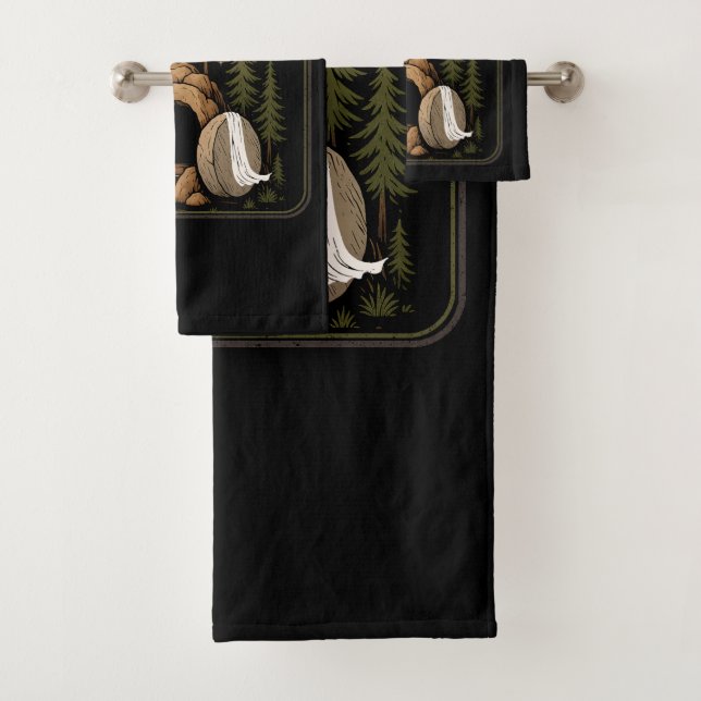 The Stone Was Rolled Away He Is Alive Easter Bath Towel Set (Insitu)