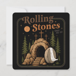 The Stone Was Rolled Away He Is Alive Easter Invitation