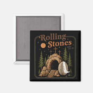 The Stone Was Rolled Away He Is Alive Easter Magnet