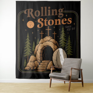 The Stone Was Rolled Away He Is Alive Easter Tapestry