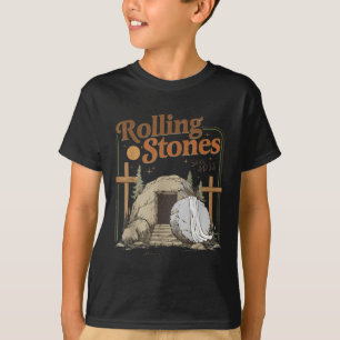 The Stone Was Rolled Away He Is Alive Retro Christ T-Shirt