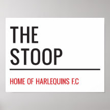The Stoop Stadium Street Sign