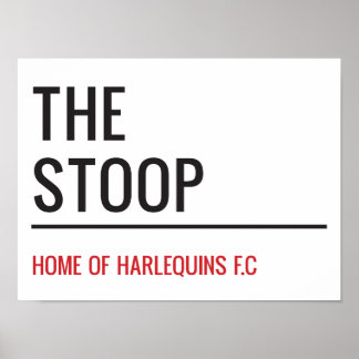 The Stoop Stadium Street Sign