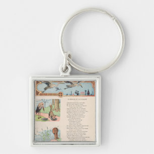 The Stork and the Fox from the Fables Keychain